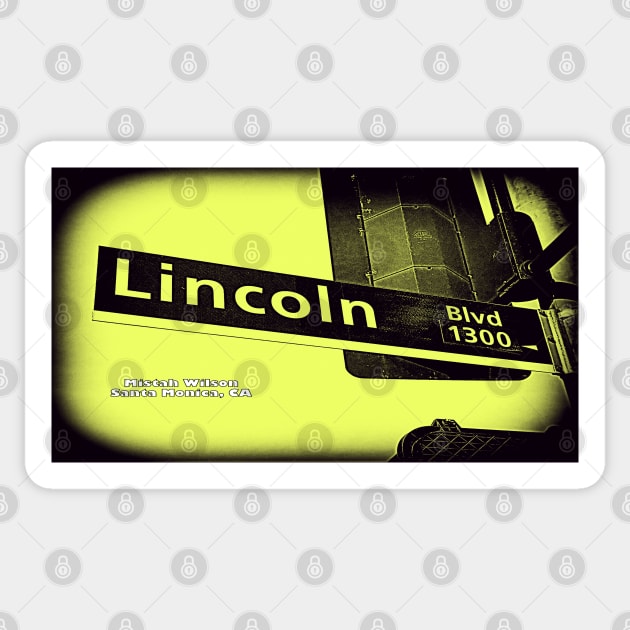 Lincoln Boulevard, Santa Monica, California by Mistah Wilson Sticker by MistahWilson